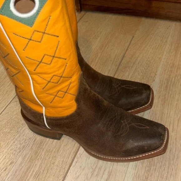 Justin Billet Cowhide Cutter Toe Roughout - Picture 7 of 7